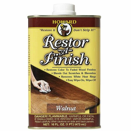 HOWARD 1 Pt Walnut Restor-A-Finish One-Step Refinisher RF4016